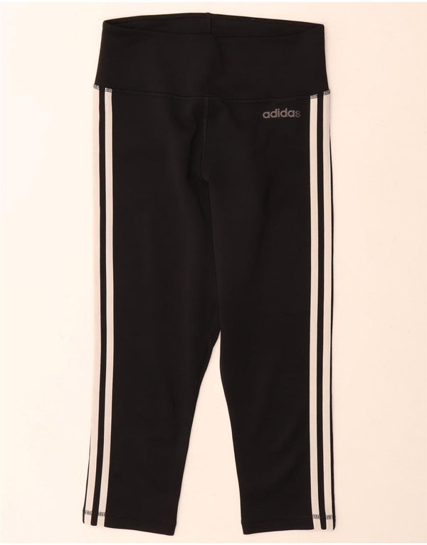 Adidas Womens Climalite Capri Leggings UK 8/10 Small  Black
