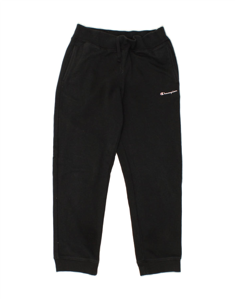 CHAMPION Boys Tracksuit Trousers Joggers 11-12 Years Large Black Cotton | Vintage Champion | Thrift | Second-Hand Champion | Used Clothing | Messina Hembry 