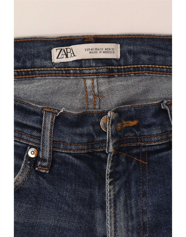 Zara Mens Slim Jeans EU 42 Large W32 L30 Blue