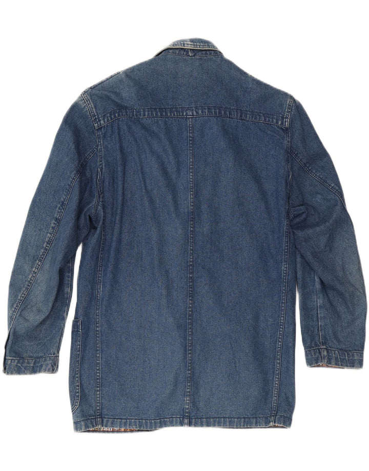 POP 84 Mens Denim 2 Button Blazer Jacket UK 40 Large Blue