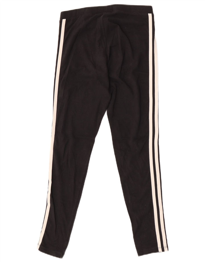 Adidas Womens Leggings UK 10 Small Black Cotton