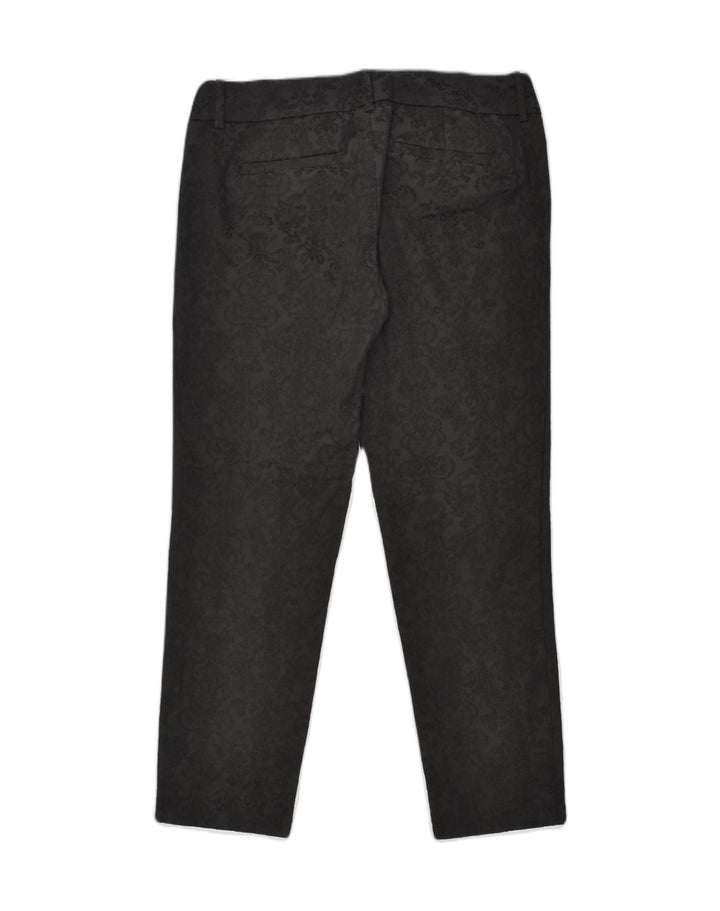 MOSSIMO Womens Slim Casual Trousers US 4 Small W30 L27  Black Floral | Vintage Mossimo | Thrift | Second-Hand Mossimo | Used Clothing | Messina Hembry 