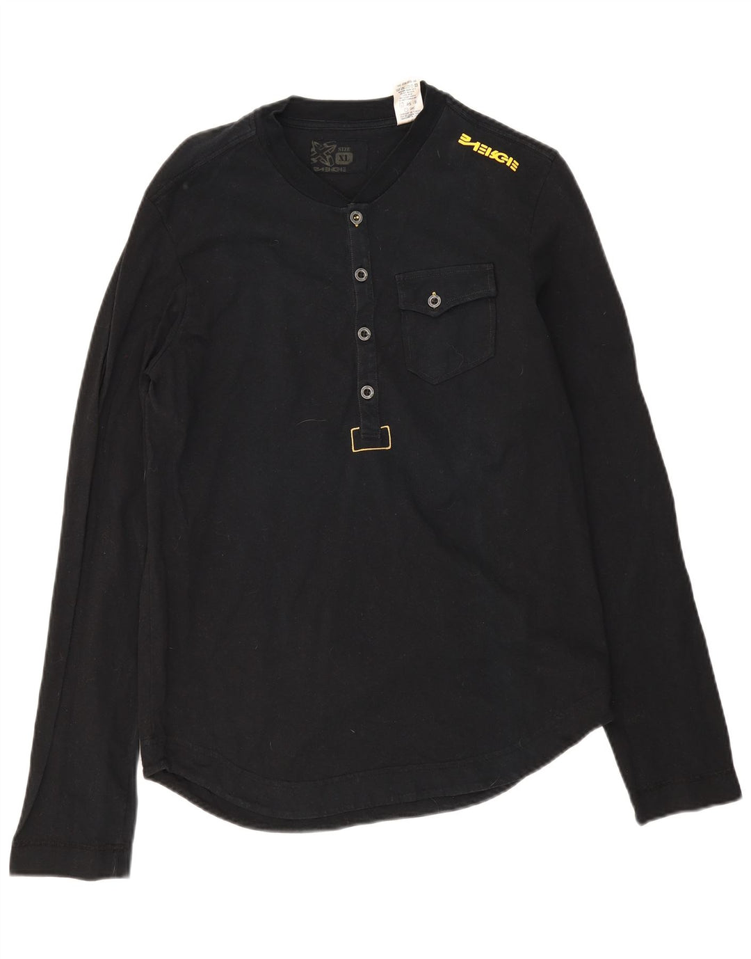 Energie Mens Top Long Sleeve XL Black Cotton