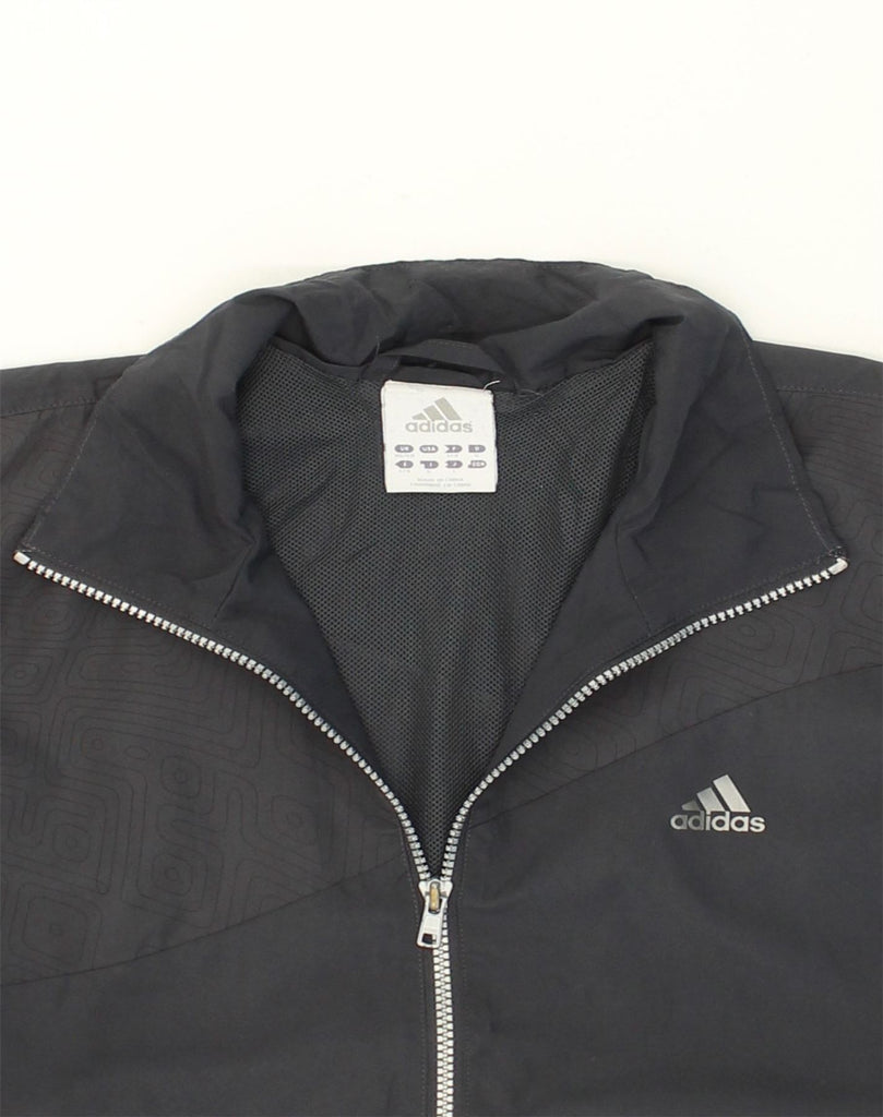 ADIDAS Mens Tracksuit Top Jacket UK 38/40 Medium Black Polyester | Vintage Adidas | Thrift | Second-Hand Adidas | Used Clothing | Messina Hembry 