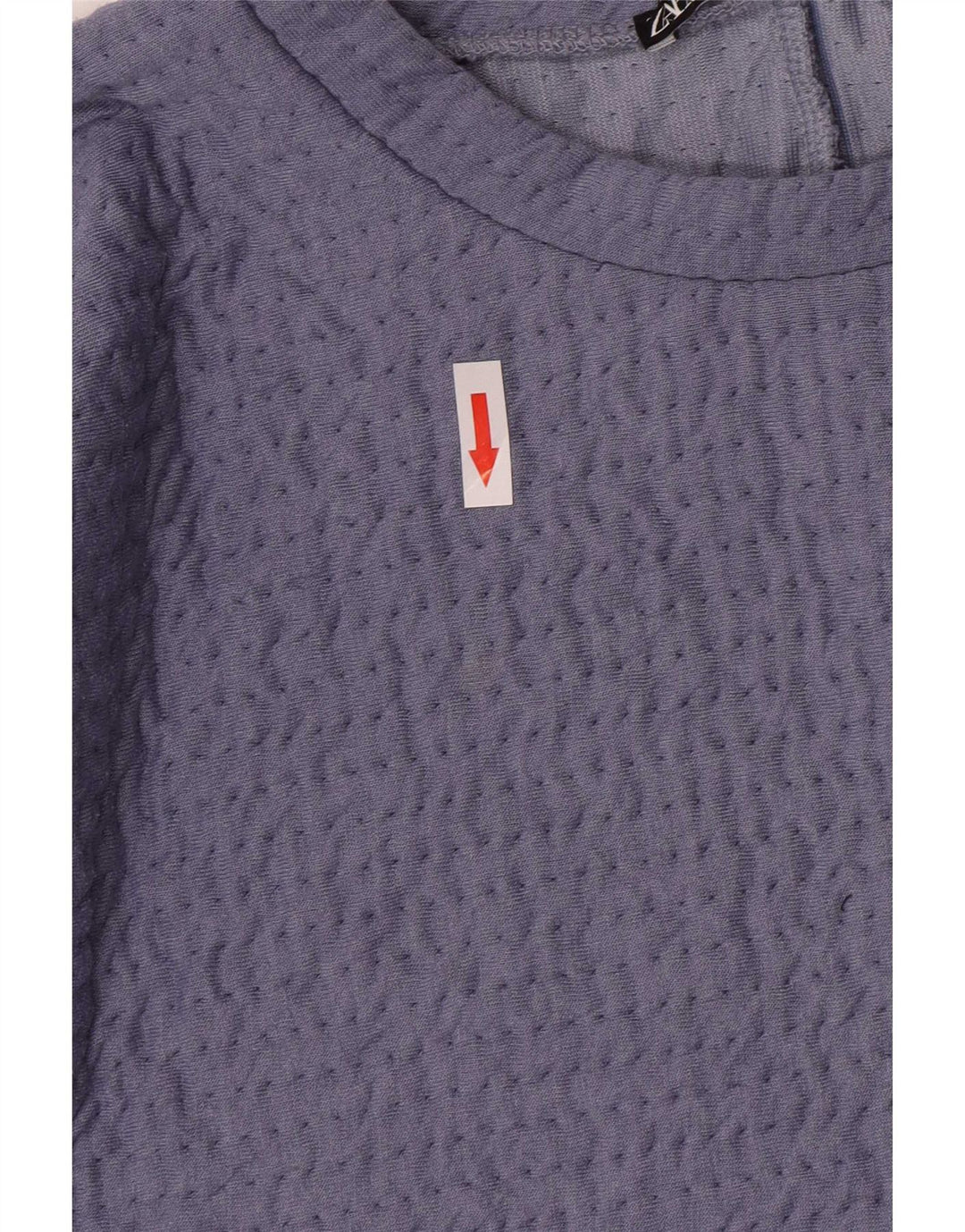 Zara Womens Crop Blouse Top UK 14 Large Purple