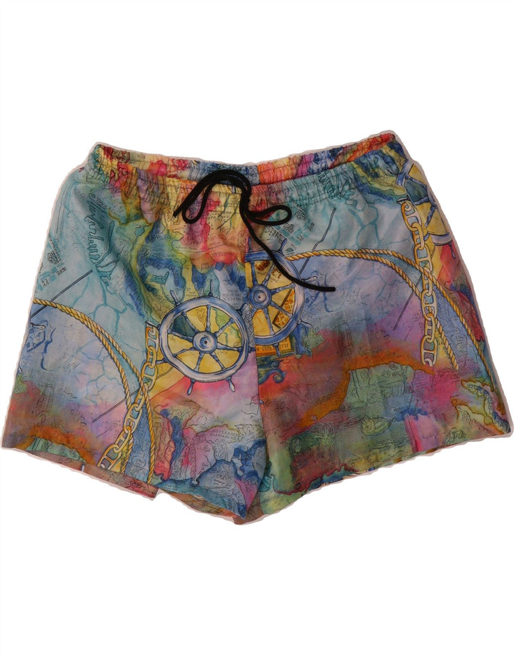 VINTAGE Mens Graphic Swimming Shorts Medium  Multicoloured Vintage Vintage and Second-Hand Vintage from Messina Hembry 