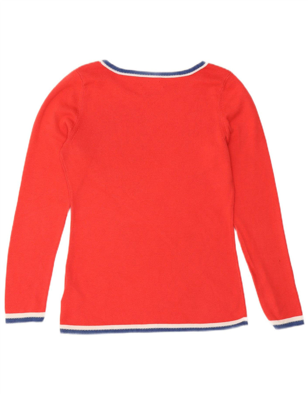 Tommy Hilfiger Womens Top Long Sleeve UK 14 Large Red Cotton