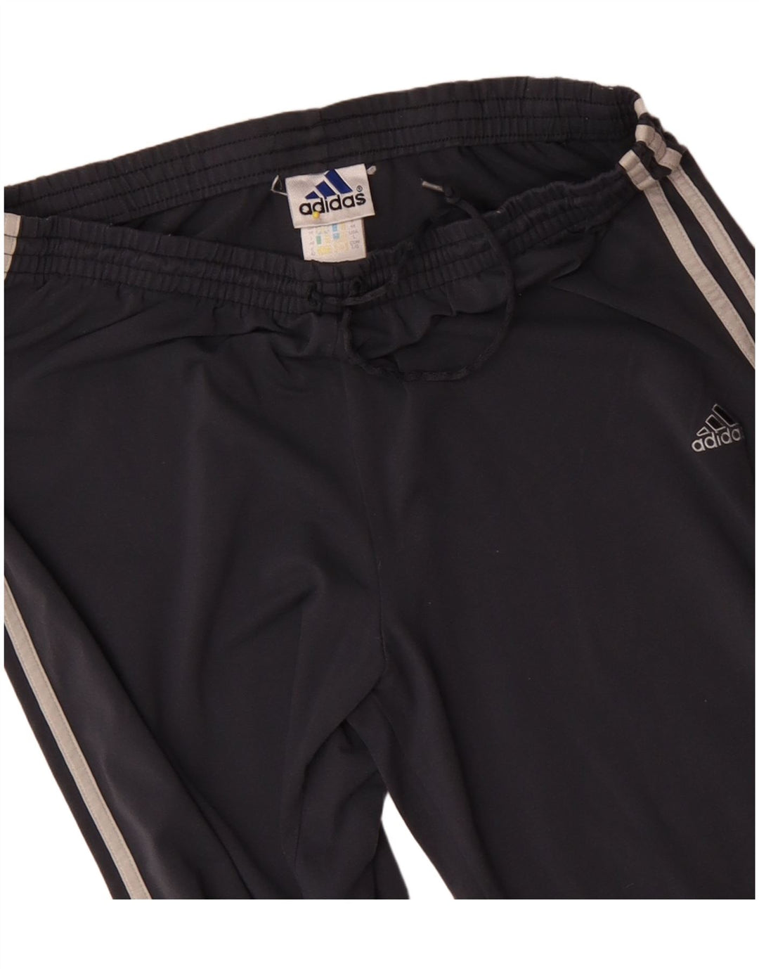 Adidas Womens Tracksuit Trousers UK 16 Large Navy Blue Polyamide