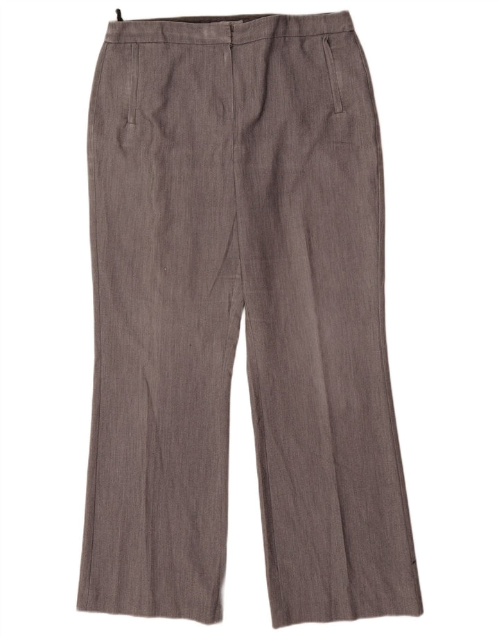 Marks & Spencer Womens Bootcut Suit Trousers UK 16 Large W32 L32 Grey