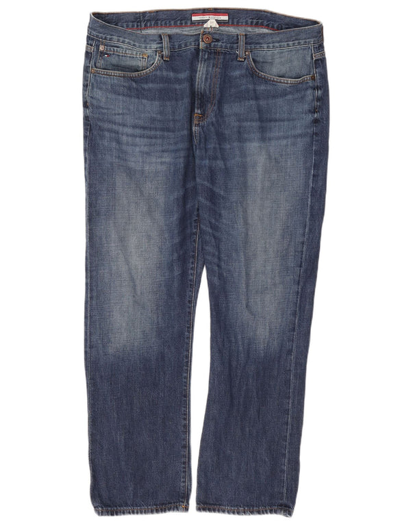 Tommy Hilfiger Mens Straight Jeans W38 L30 Blue