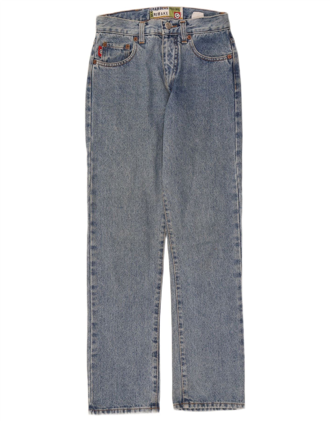 CHAMBERS Boys Straight Jeans 11-12 Years W24 L27 Blue Cotton