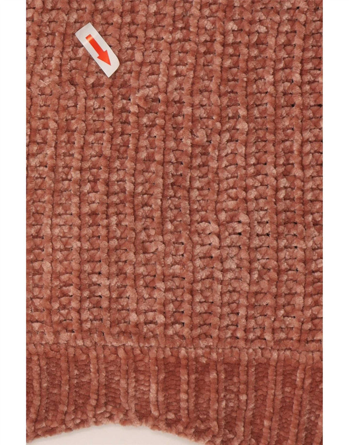 Zara Womens Boat Neck Jumper Sweater UK 14 Medium Brown Polyester
