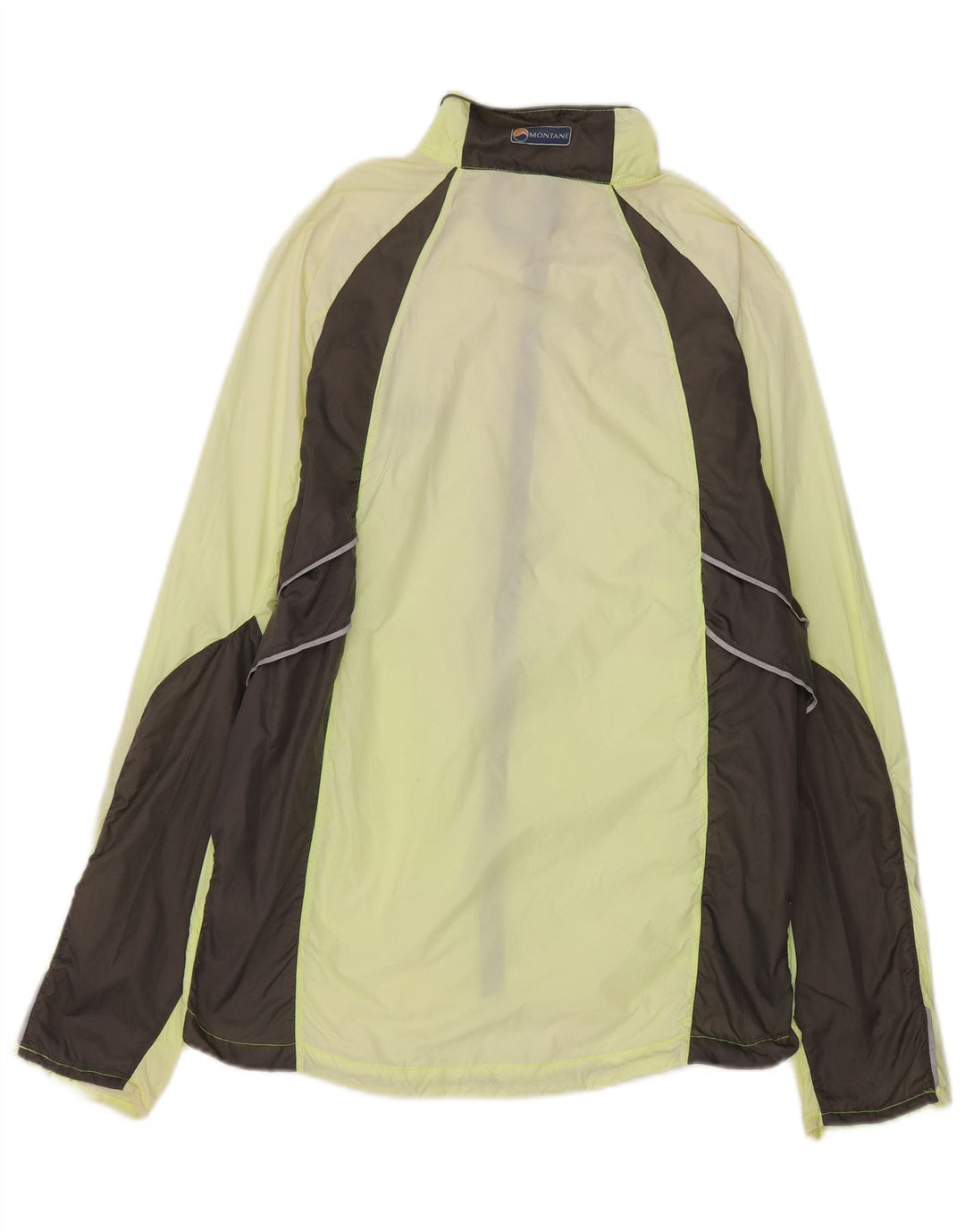 Montane Mens Rain Jacket UK 38 Medium Yellow Colourblock