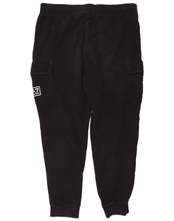 Emporio Armani Mens Graphic Cargo Tracksuit Trousers Joggers XL Black