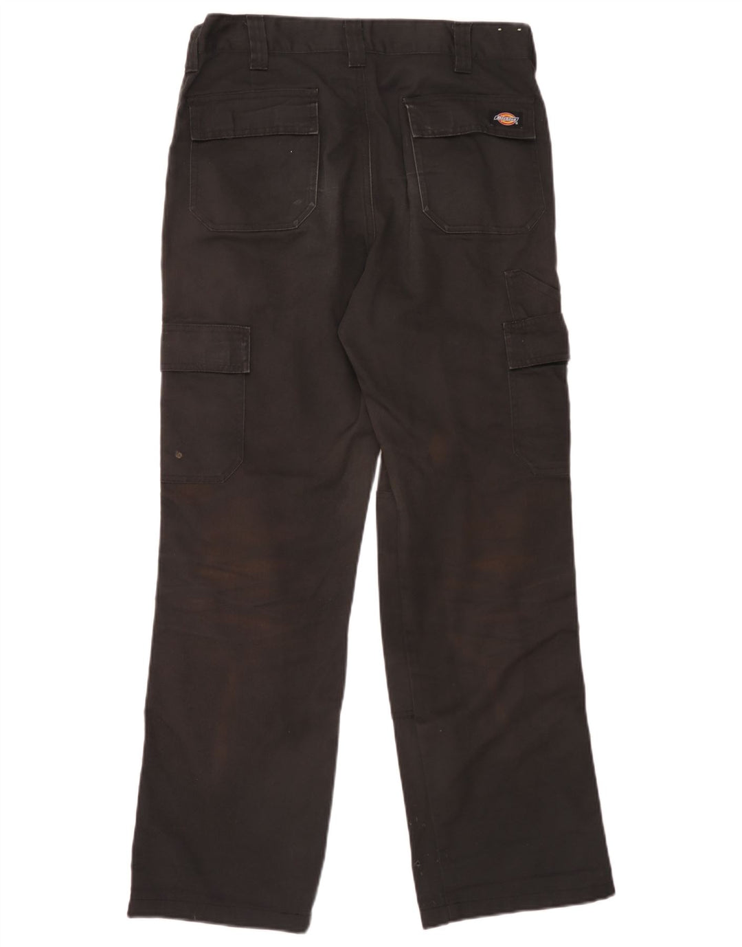 Dickies Mens Straight Cargo Trousers W32 L31 Black Polyester