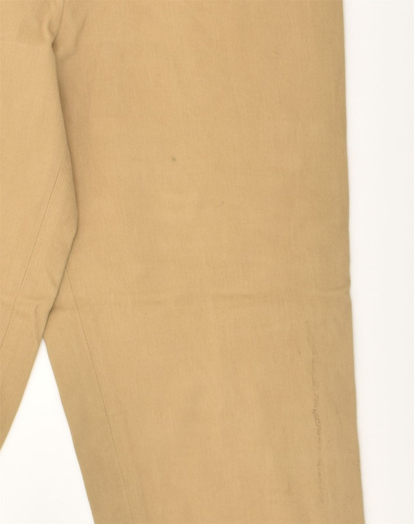 NOVECENTO Womens Slim Casual Trousers UK 10 Small W26 L28 Beige Cotton | Vintage NOVECENTO | Thrift | Second-Hand NOVECENTO | Used Clothing | Messina Hembry 