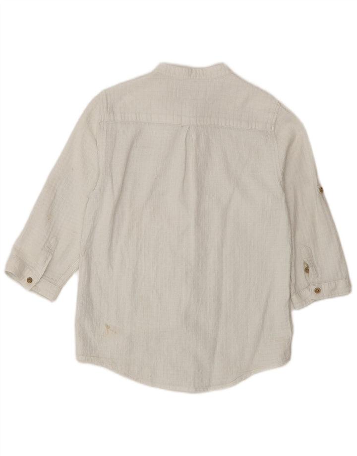 Zara Boys 3/4 Sleeve Shirt 9-10 Years White