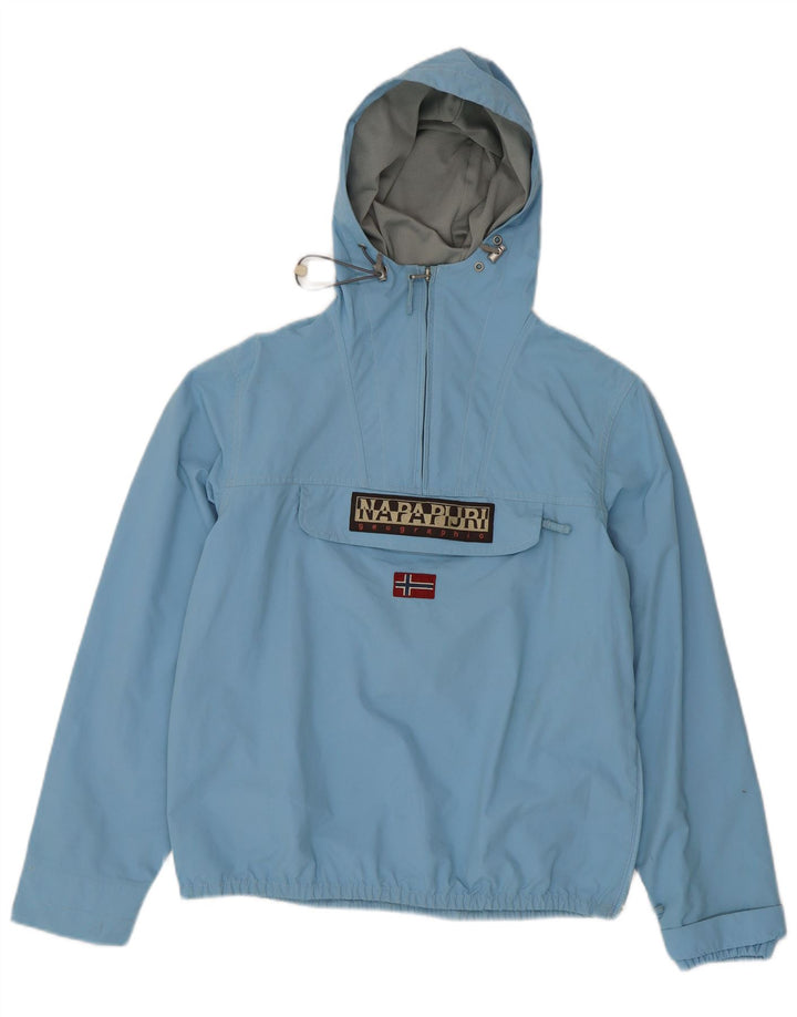 Napapijri Boys Graphic Anorak Jacket 15-16 Years Blue Polyamide