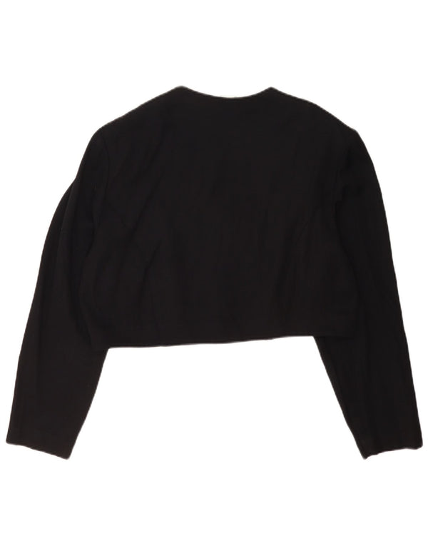 R&M Richards Womens Bolero Jacket UK 14 Medium Black Rayon