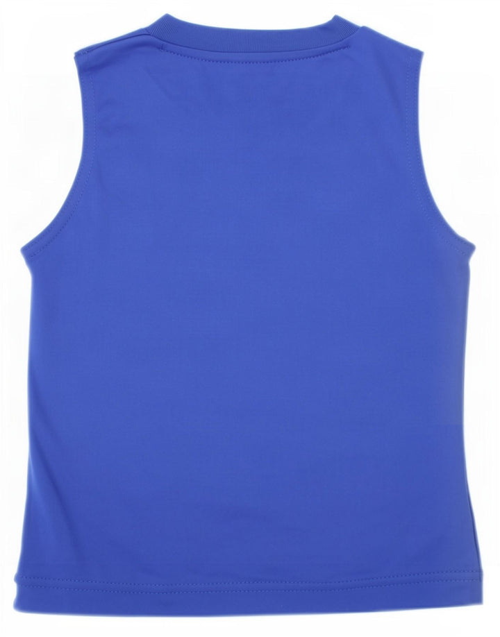Nike Boys Dri Fit Graphic Vest Top 2-3 Years Blue Polyester