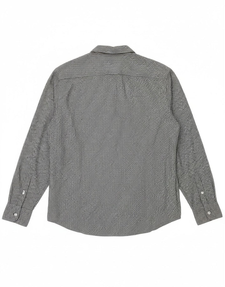 PENGUIN Mens Heritage Slim Fit Shirt Small Black Gingham