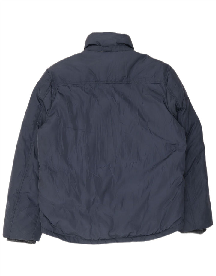 Kappa Mens Padded Jacket UK 40 Large Navy Blue Polyester
