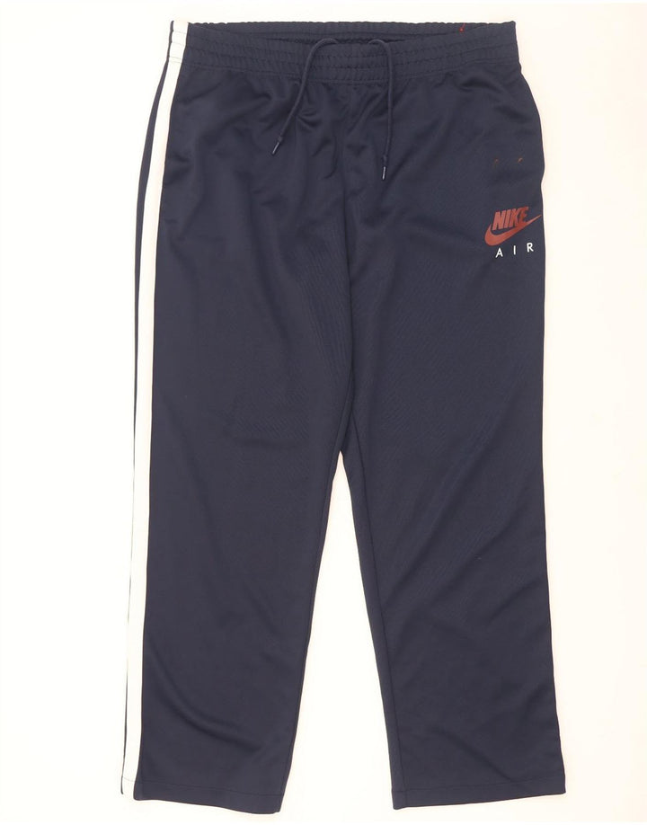Nike Mens Tracksuit Trousers 2XL  Navy Blue Colourblock Polyester