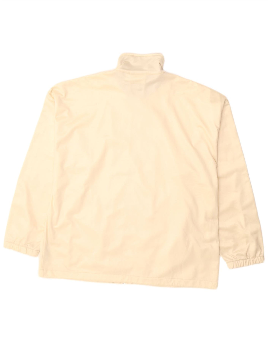 Diadora Womens Oversized Graphic Tracksuit Top Jacket UK 14 Large Beige
