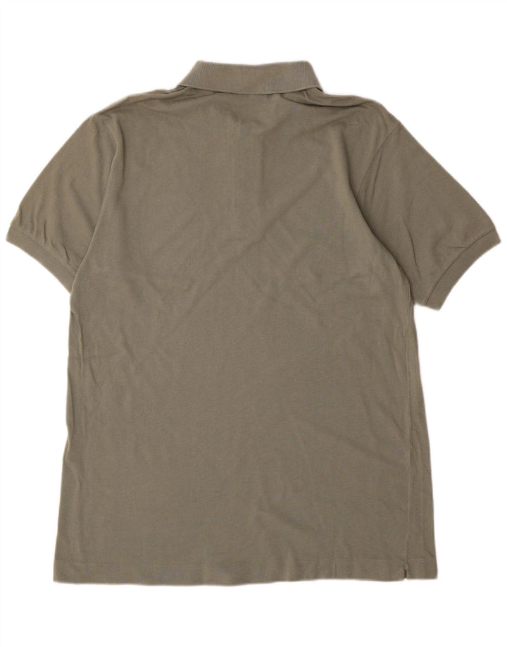 LACOSTE Mens Polo Shirt Size 4 Medium Khaki Cotton