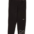 Nike Womens Graphic Crop Leggings UK 8 Small  Black Polyester