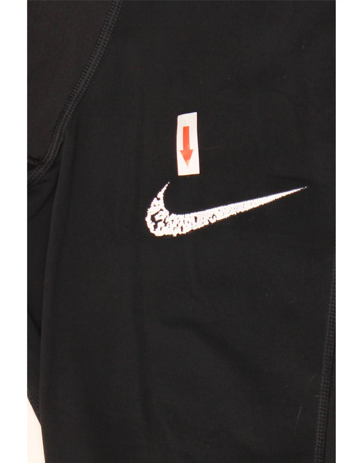 Nike Mens Tight Fit Graphic Leggings Medium Black Polyester