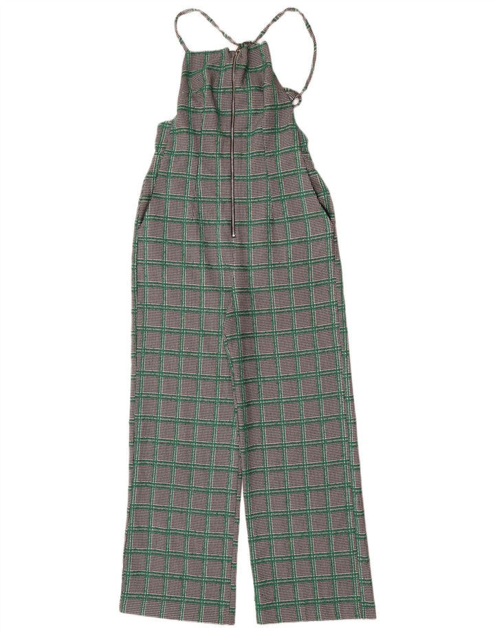 Topshop Womens Sleeveless Jumpsuit UK 10 Small Multicoloured Houndstooth