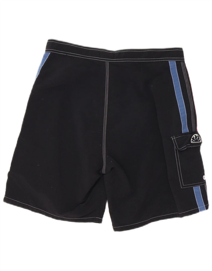 Sundek Mens Swimming Shorts Medium Black Colourblock Nylon
