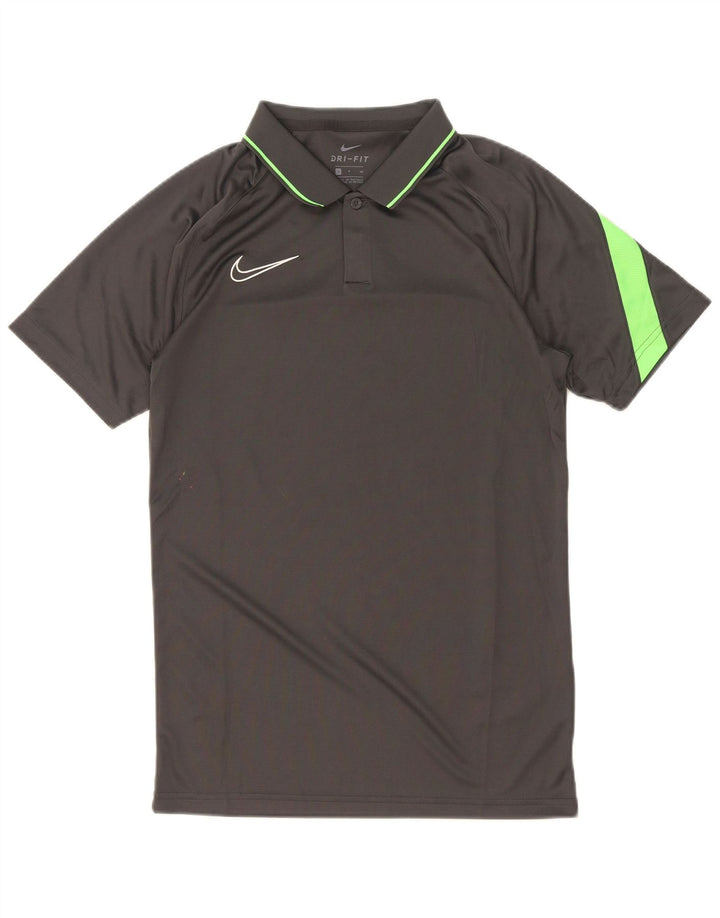 Nike Mens Dri Fit Polo Shirt Small Grey Colourblock Polyester