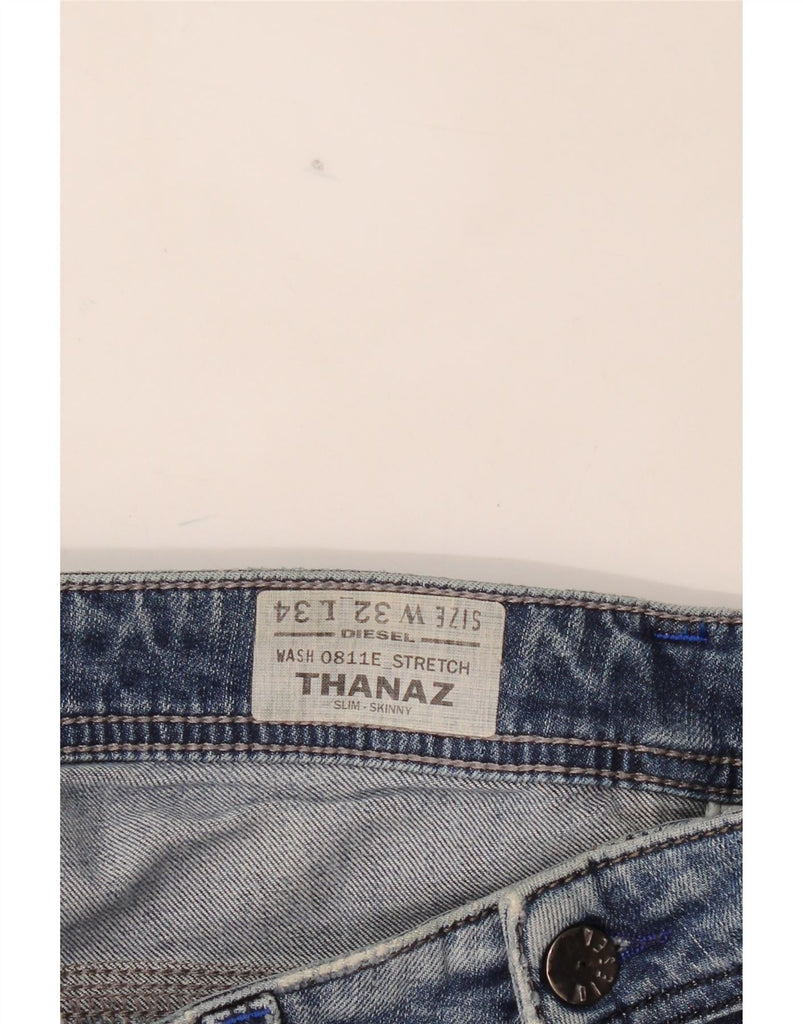 DIESEL Mens Thanaz Distressed Slim Skinny Jeans W32 L34 Blue Cotton Vintage Diesel and Second-Hand Diesel from Messina Hembry 
