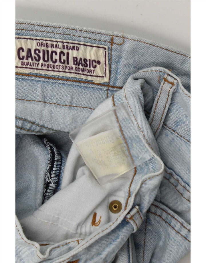 Casucci Mens Straight Jeans W34 L30 Blue Cotton