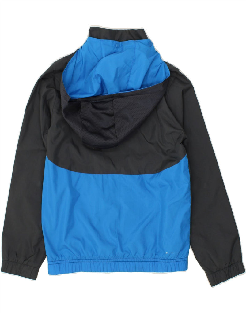 ADIDAS Boys Hooded Tracksuit Top Jacket 7-8 Years Black Colourblock | Vintage Adidas | Thrift | Second-Hand Adidas | Used Clothing | Messina Hembry 