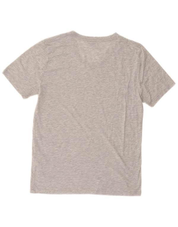 Reiss Mens T-Shirt Top Small Grey Flecked Cotton