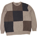 DOCKERS Mens Crew Neck Jumper Sweater 2XL Grey Geometric Cotton Vintage Dockers and Second-Hand Dockers from Messina Hembry 