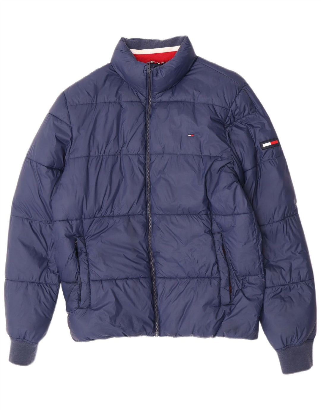 Tommy Hilfiger Mens Padded Jacket UK 40 Large Navy Blue Polyamide