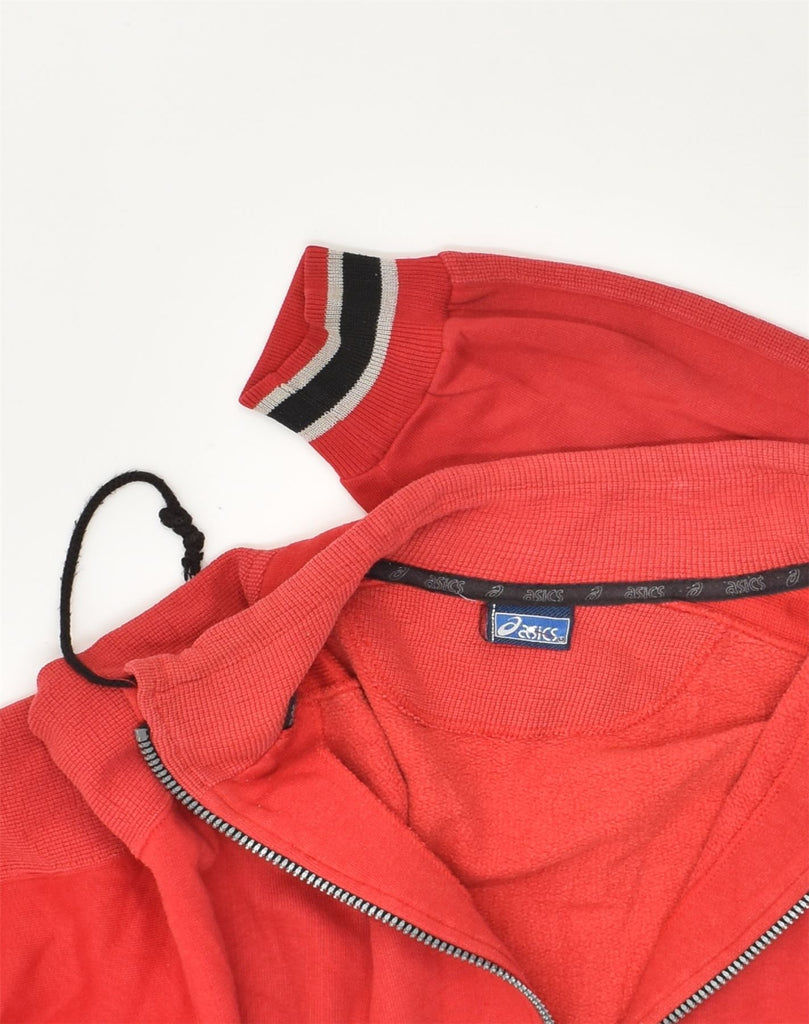 ASICS Mens Tracksuit Top Jacket XL Red Cotton | Vintage Asics | Thrift | Second-Hand Asics | Used Clothing | Messina Hembry 