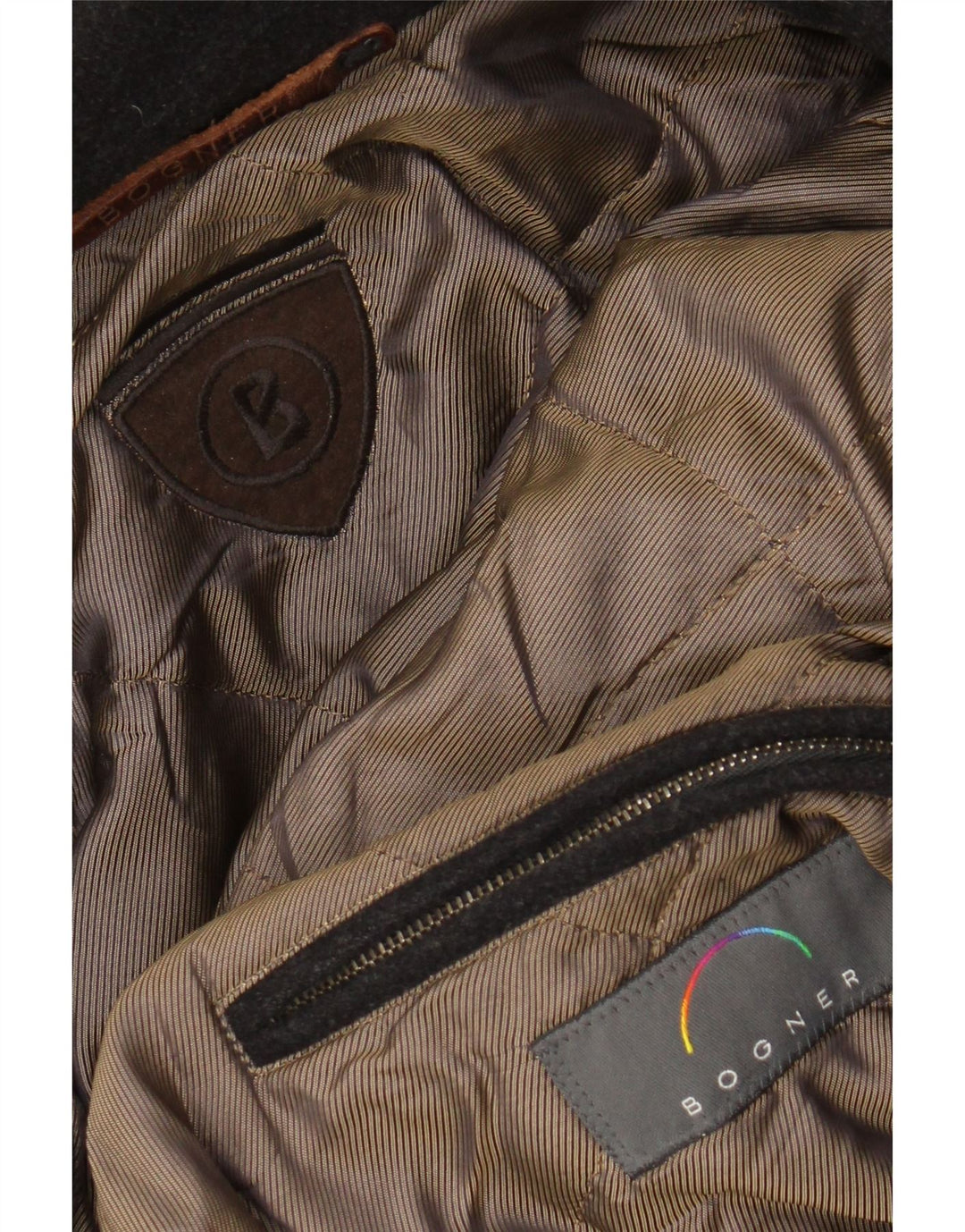 BOGNER Mens Hooded Duffle Coat UK 44 2XL Black