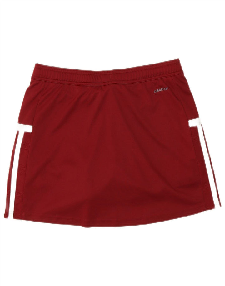 Adidas Womens Aeroready Skort UK 8/10 Small Burgundy Polyester