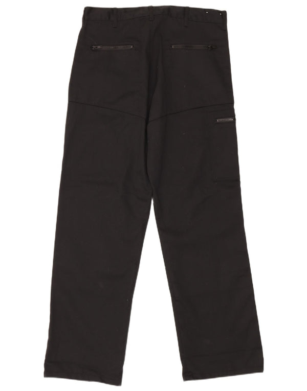 Dickies Mens Straight Cargo Trousers W32 L31 Black Polyester