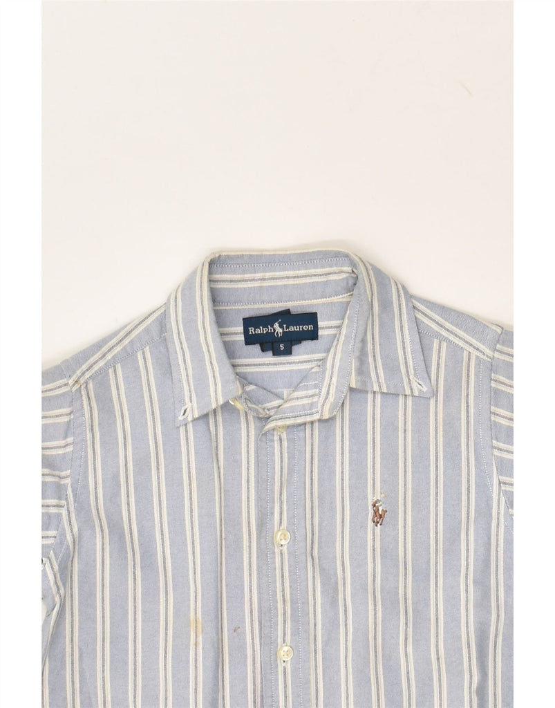 RALPH LAUREN Boys Shirt 4-5 Years Blue Striped Cotton | Vintage Ralph Lauren | Thrift | Second-Hand Ralph Lauren | Used Clothing | Messina Hembry 