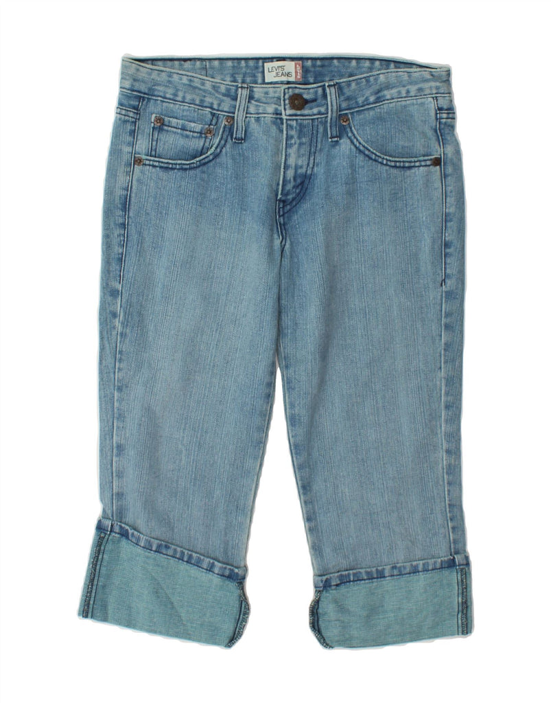 LEVI'S Womens Capri Jeans US 7 Medium W31 L20 Blue Ramie Vintage Levi's and Second-Hand Levi's from Messina Hembry 