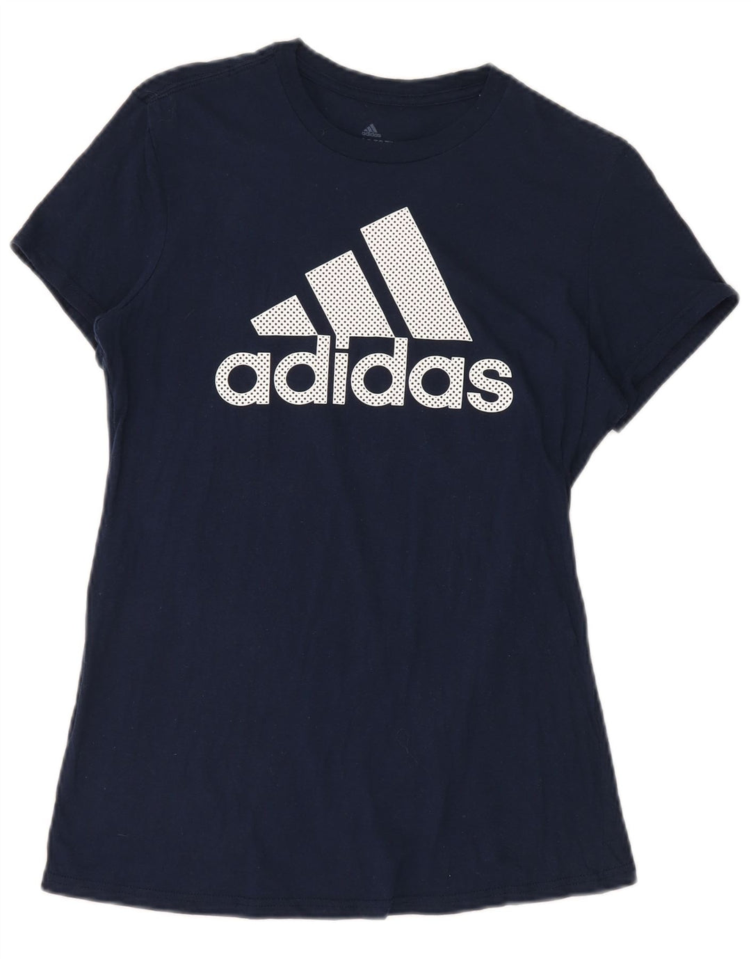 Adidas Womens Graphic T-Shirt Top UK 14 Medium Navy Blue
