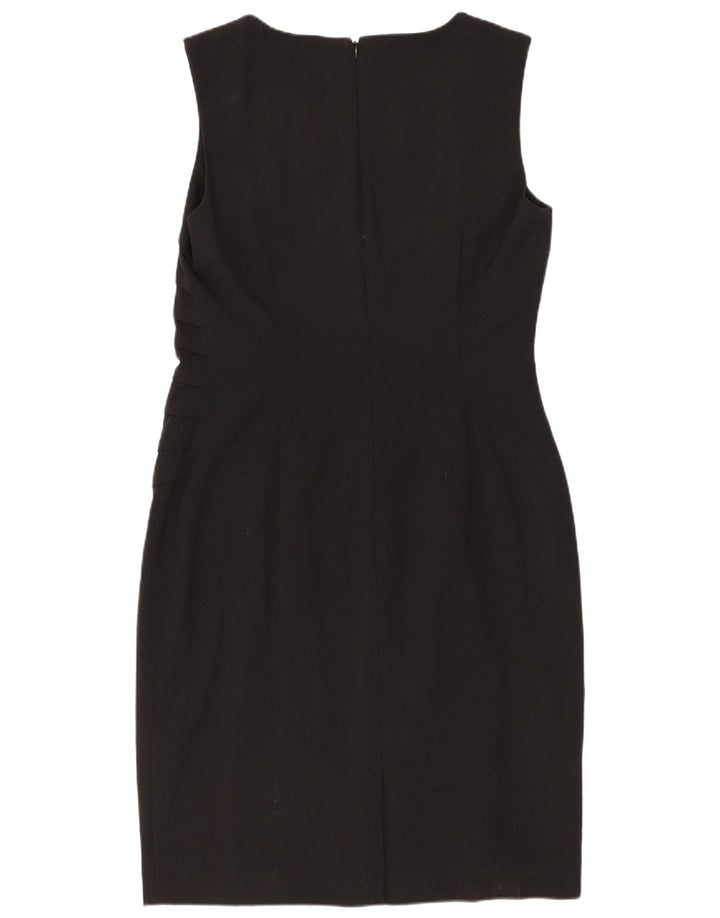 CALVIN KLEIN Womens Sleeveless Sheath Dress US 8 Medium Black Polyester