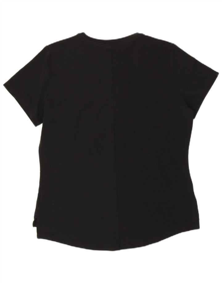 Nike Womens T-Shirt Top UK 12 Medium Black