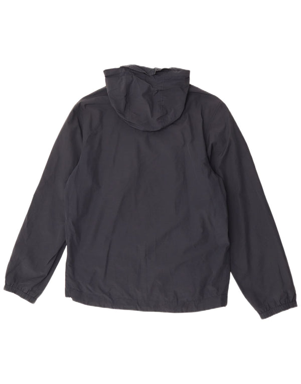 Lyle & Scott Mens Hooded Rain Jacket UK 38 Medium Navy Blue